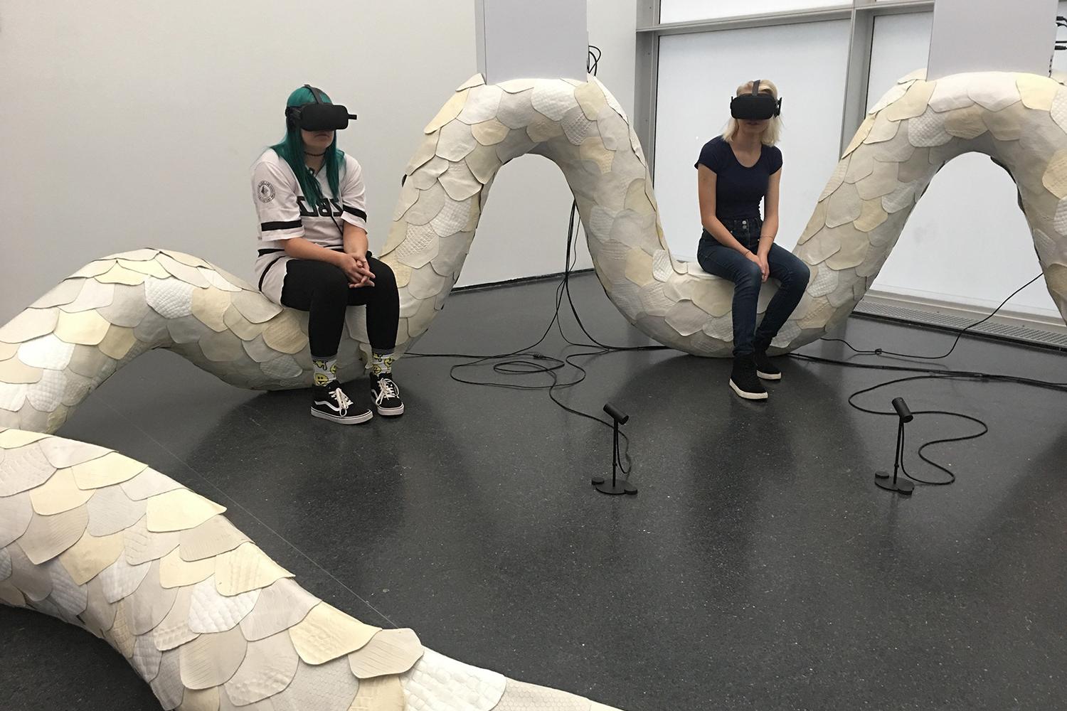 Rachel Harvey and Jess Thierfelder ?19 experience VR artwork at the Museum of Contemporary Art in...